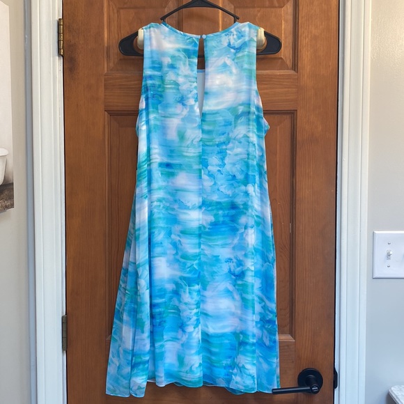 Calvin Klein floral tie dye swing dress - Picture 2 of 4